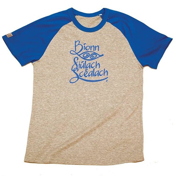 Irish travel organic raglan unisex tshirt