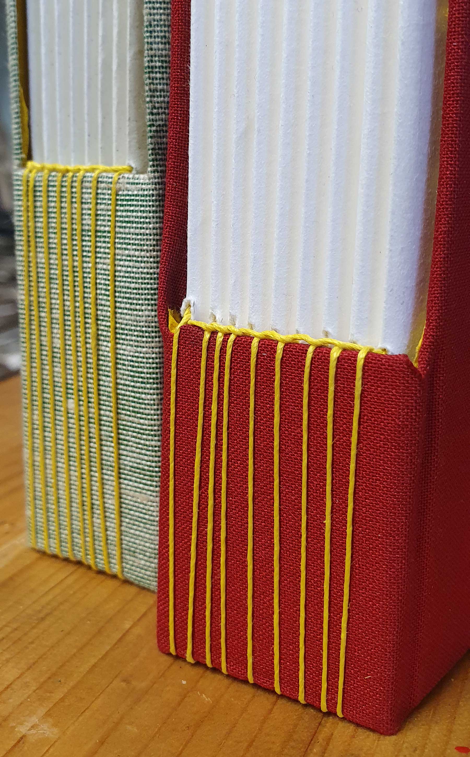 Buttonhole stitch bookbinding