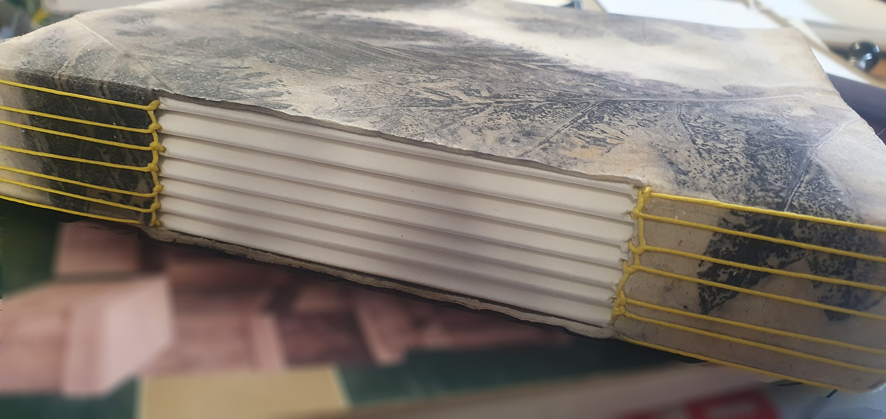 button hole stitch bookbinding